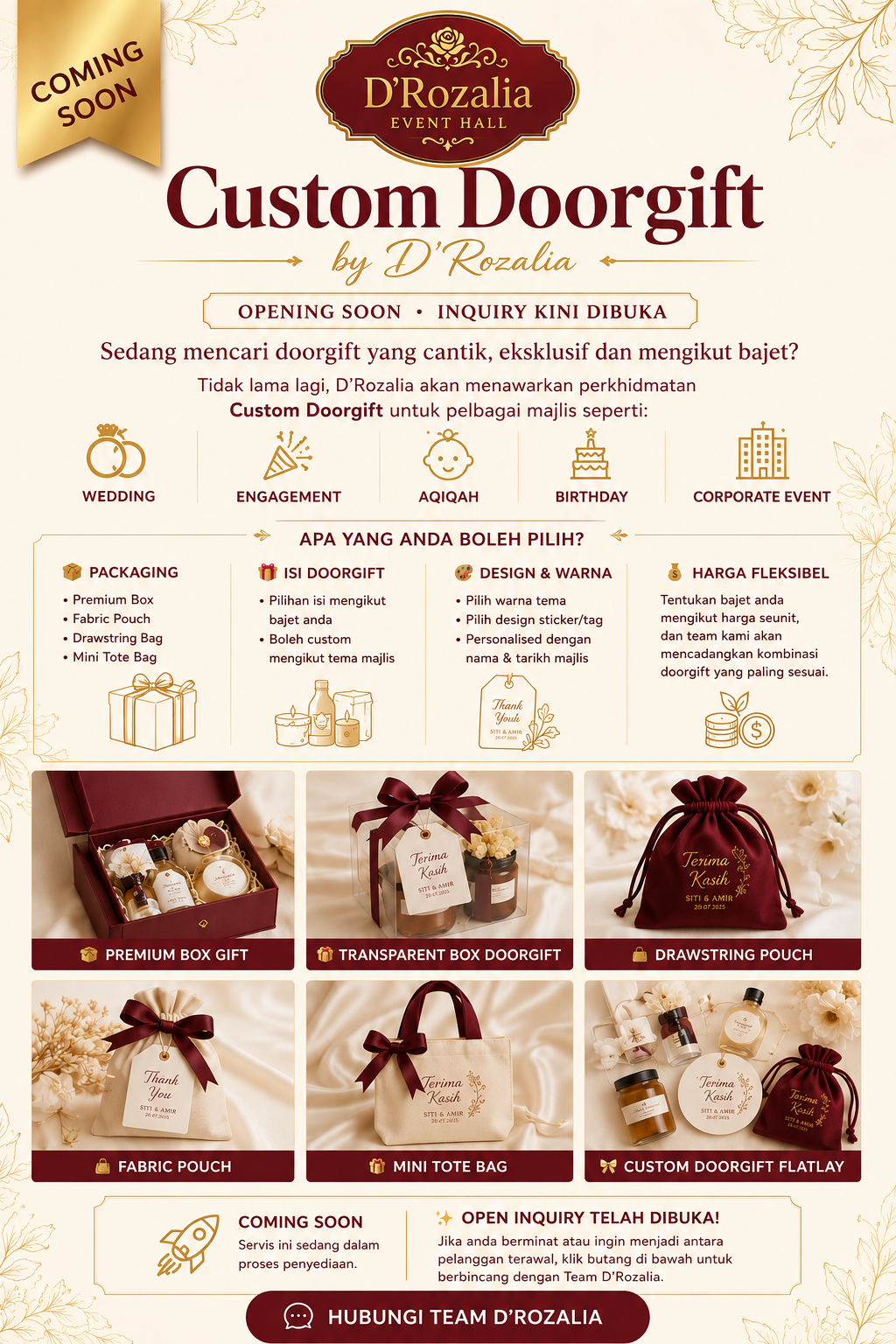 Custom Doorgift by D'Rozalia
